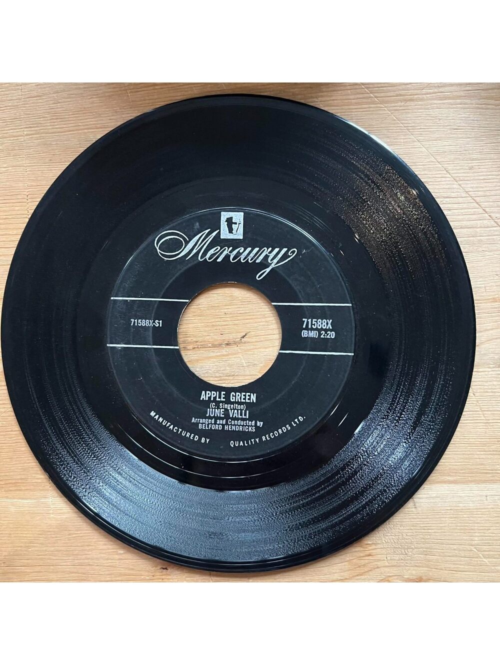 June Valli - Apple Green/Oh Why 45rpm VG+ R13